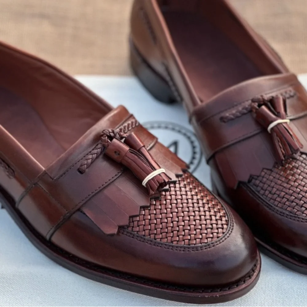 Allen Edmonds Men's Dark Brown Tassel Loafers Sz 8.5 D New! - Picture 3 of 4